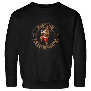 Discover Cute Muay Thai Brown Bear Sweatshirts