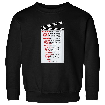 Discover Movie Fan Film Clapper Dont Cut Location Camera Scripts Sweatshirts