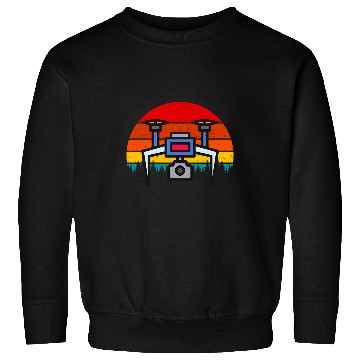 Discover Droning Photography Quadcopter Pilot FPV Drone vintages Retro Sweatshirts