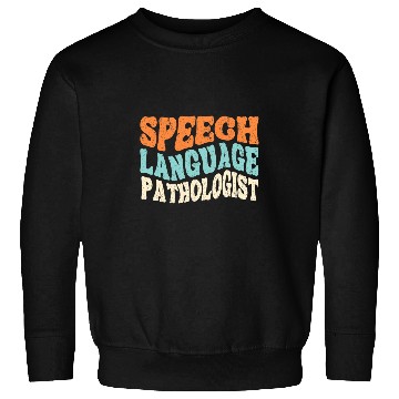 Discover Speech Language Pathologist SLP Retro Speech Therapy Sweatshirts
