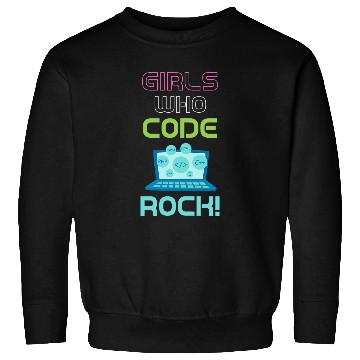 Discover Girls Who Code Rock Programmer Computer Debugging Coder Sweatshirts