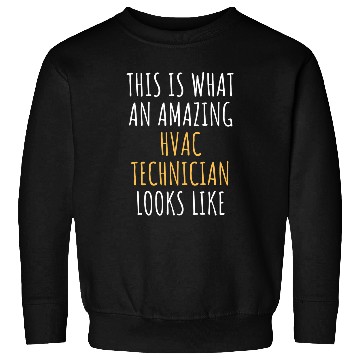 Discover HVAC TECHNICIAN Funny Job Title Profession Worker Idea Sweatshirts