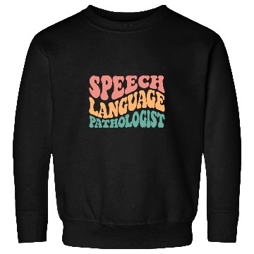 Discover Speech Language Pathologist Retro SLP Therapy Pathology Sweatshirts
