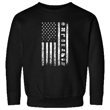Discover HVAC Technician American Flag US Flag Patriotic Worker Sweatshirts