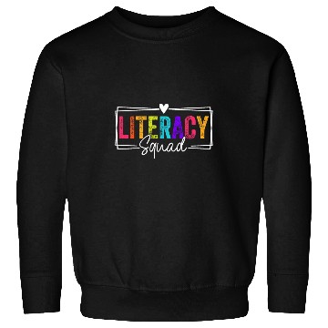 Discover Literacy Squad Team Back To School Literacy Teacher Sweatshirts