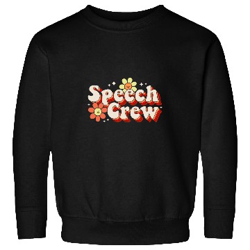 Discover Speech Crew Language Pathologist Therapist Women SLP Therapy Sweatshirts