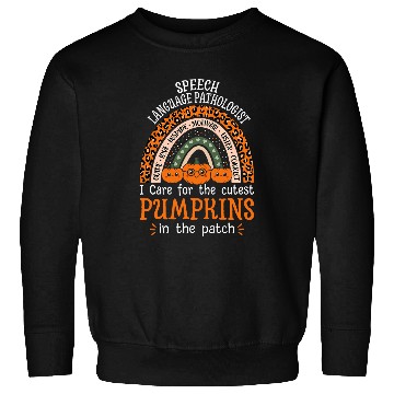 Discover Speech Language Pathologist Rainbow Halloween SLP Therapist Sweatshirts