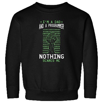 Discover Programmer Dad Computer Coding Hand Fist Binary Coding Sweatshirts