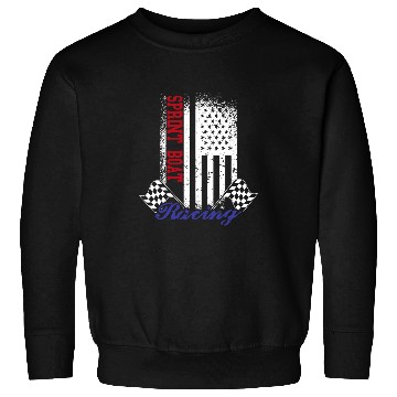 Discover American Flag Sprint Boat Racing Race Flag Design Sweatshirts