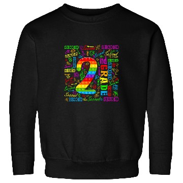 Discover Pop It 2nd Grade Typography Back To School Student Teacher Sweatshirts