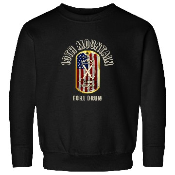 Discover US10th Mountain Division Fort Drum Military Veteran 2 Sweatshirts