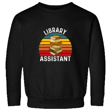Discover Library Assistant Book Readers Literature Library for mom Sweatshirts