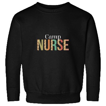 Discover Leopard Camp nurses Print For Nursing Student Sweatshirts