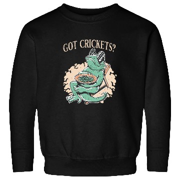 Discover Got Crickets Bearded Dragon Lover Reptile Lizard Lover Sweatshirts
