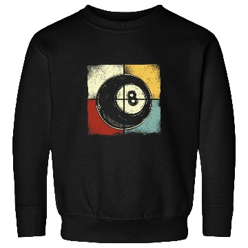 Discover Billiards Pool Player Ball Retro vintages Sweatshirts