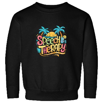 Discover Speech Therapy SLP Beach Vacation Spring Summer Therapist Sweatshirts