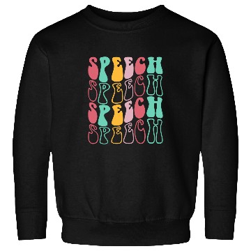 Discover Speech Therapy Retro Speech Language Pathologist Therapist 3 Sweatshirts