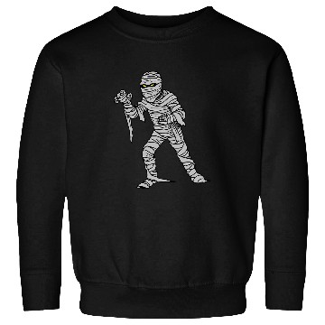 Discover Spooky 2Fun Mummy Wrap Eyes Happy Halloween Trick Treat Sweatshirts