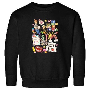 Discover Speech Therapist Slp Speech Teacher Doodle Sweatshirts