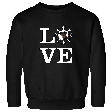 Discover Love Snowflake Dog German Pinscher Sweatshirts