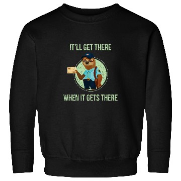 Discover Postal Worker Funny Sloth Mailman Mail Delivery Parcel Sweatshirts