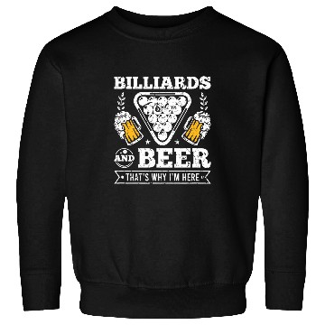Discover Billiards Beer Pool Player Mens Billiard Sweatshirts