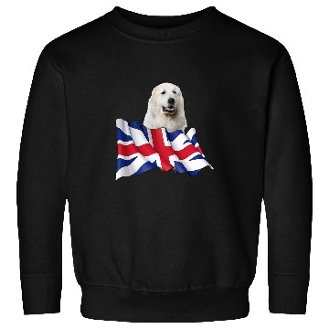 Discover Union Jack Flag Dog Great Pyrenees Sweatshirts