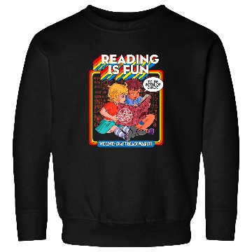 Discover Blackcraft Witchcraft Necronomicon beginner Reading is Fun Sweatshirts