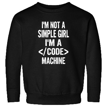 Discover I m not a Simple Girl Female Code Programmer Developer Geek Sweatshirts