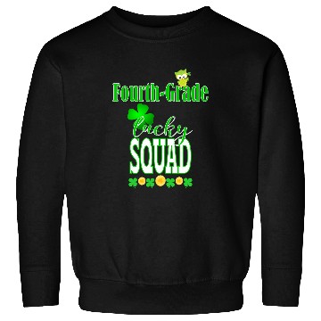 Discover St Patricks Fourth Grade Teacher Student Cute Owl Squad Sweatshirts