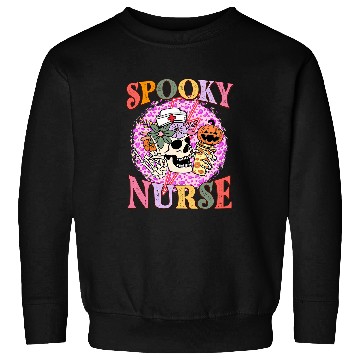 Discover Spooky nurses Workers Caregivers NICU Pediatrics Sweatshirts