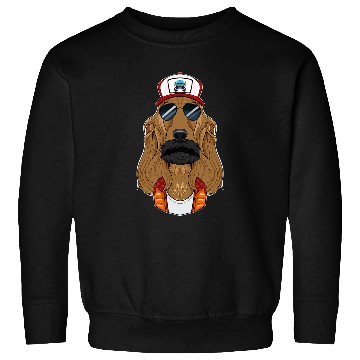 Discover Trucker Dog I Truck Driver Cocker Spaniel Sweatshirts