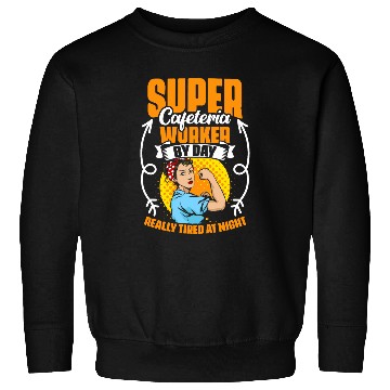 Discover Cafeteria Worker By Day Lunch Lady School Worker Cafeteria Sweatshirts
