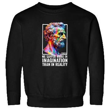 Discover Seneca Quote Stoicism Student Modern Stoic Philosopher Sweatshirts