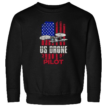 Discover Quadcopter Flying Design for a Patriotic Drone Pilot Sweatshirts