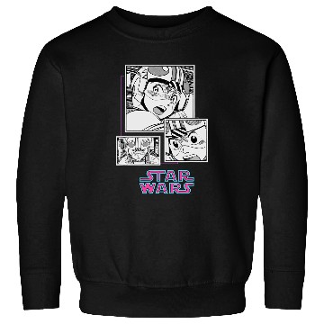 Discover Star Wars Manga Luke Skywalker Xwing Pilot Comic Panels Sweatshirts