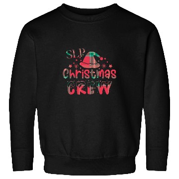 Discover SLP Christmas Crew Speech Therapy Funny vintages Ugly Sweater Sweatshirts