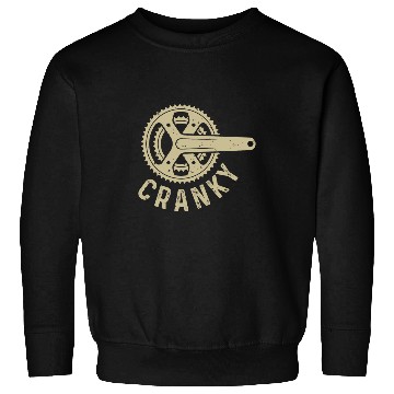 Discover Funny Bicycle Lover Cyclist Daddy BMX Mountain Bike Cranky Sweatshirts