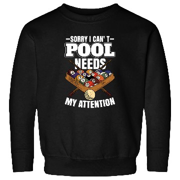 Discover Funny Billiard Pool Player Sweatshirts