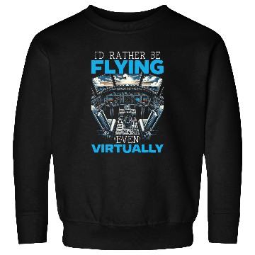 Discover Flight Simulator Aviation Console Pilot Flight Simulation 4 Sweatshirts