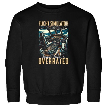 Discover Flight Simulator Aviation Console Pilot Flight Simulation 5 Sweatshirts