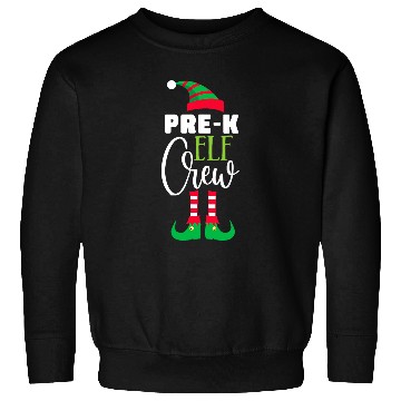 Discover PreK Elf Crew Christmas Matching PJs Teacher Student Sweatshirts