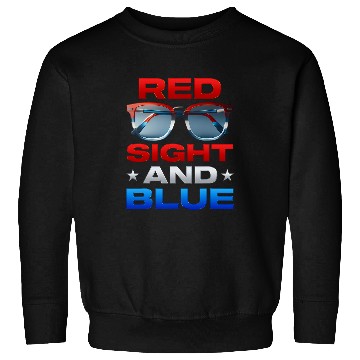 Discover Optometry 4th of July Optician Optometrist Red Sight Blue Sweatshirts