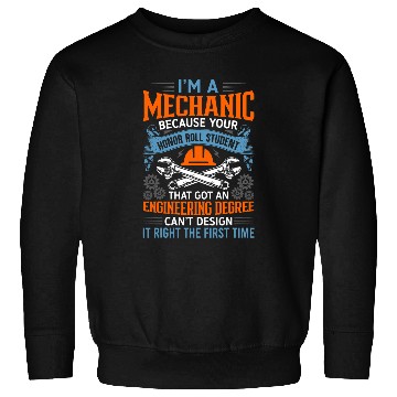 Discover Mechanic Honor Roll Engineering Student Car Sweatshirts