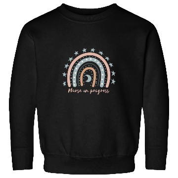 Discover nurses In Progress Nursing School Student Boho Rainbow Cute Sweatshirts