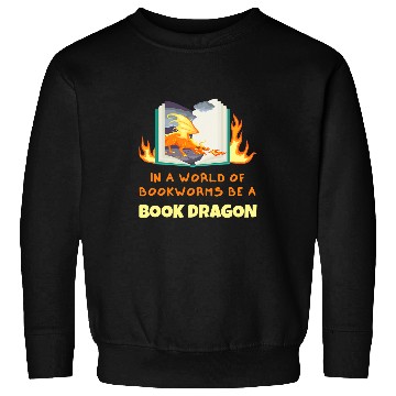Discover Book Dragon Design Librarian Book Lovers 1 Sweatshirts