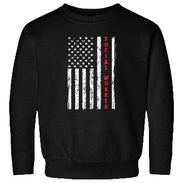Discover Social Worker American flag patriotic Independence day Sweatshirts