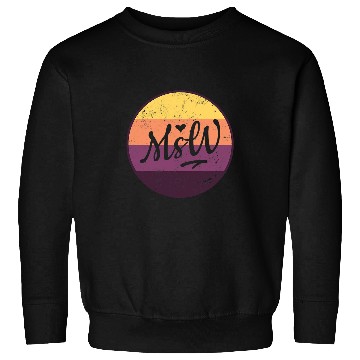 Discover Sunset MSW Social Worker Sweatshirts