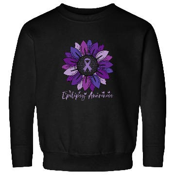 Discover Sunflower Epilepsy Awareness Month Sweatshirts