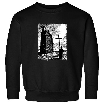 Discover Priest and the Devil Gothic Art Grungy Aesthetic Dark Horror Sweatshirts